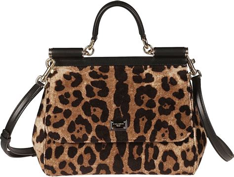 dolce gabbana sicily large animalier luisa via roma|Large Sicily handbag in Beige for Women .